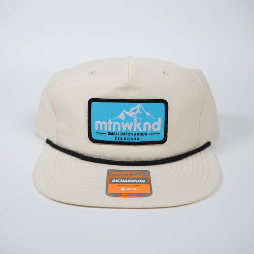 SBG Patch Rope Hat - White/Fionn Blue