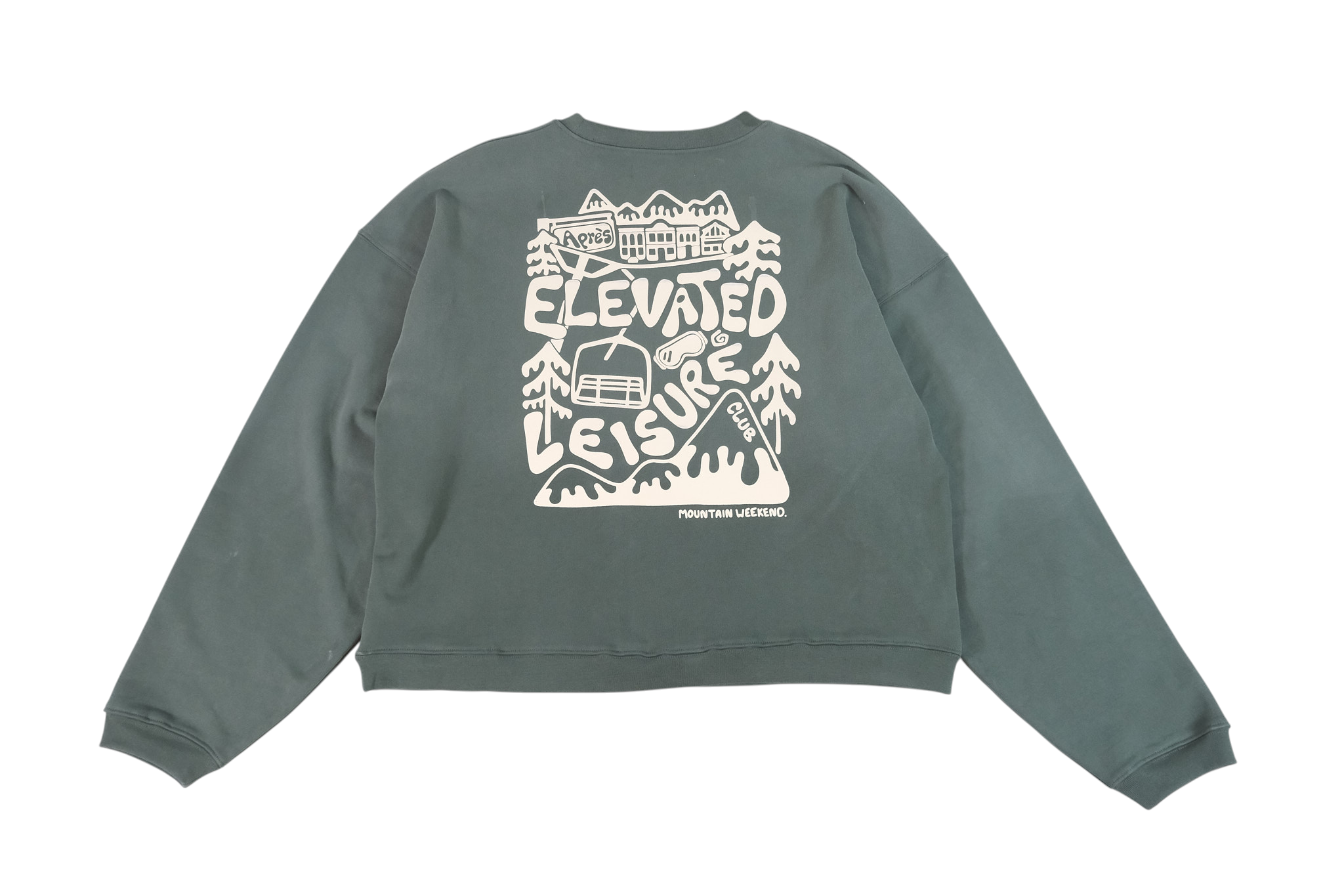 Apres ELC Crewneck - Sun Faded Green
