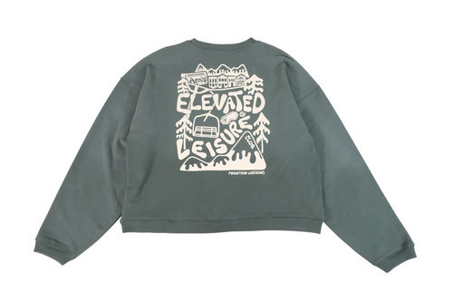 Apres ELC Crewneck - Sun Faded Green