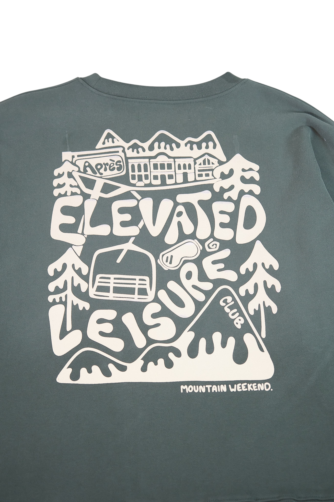 Apres ELC Crewneck - Sun Faded Green