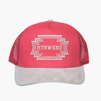 The Native Trucker Hat Red/Suede