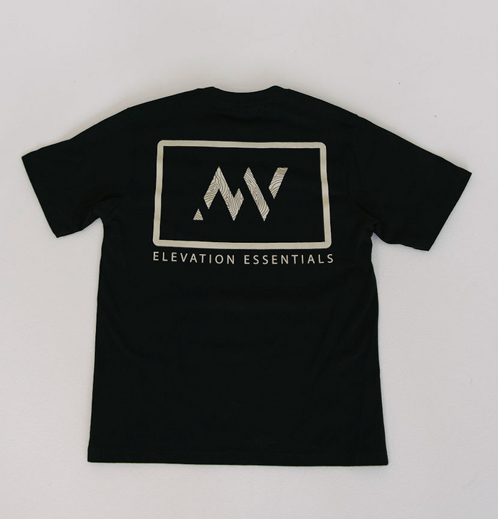 Topography Tee - Black/White